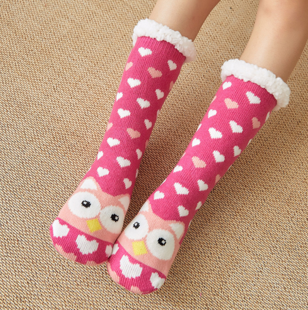 加绒加厚地板袜 