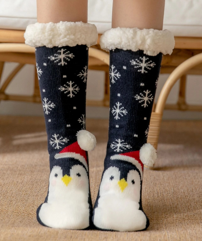 加绒加厚地板袜 