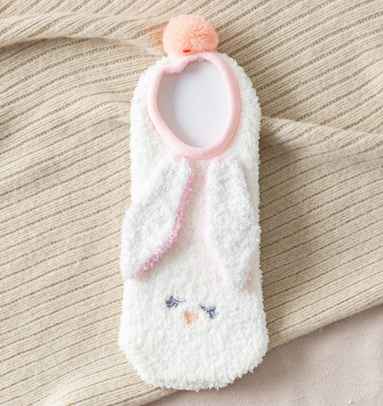 半边绒/珊瑚绒袜子 