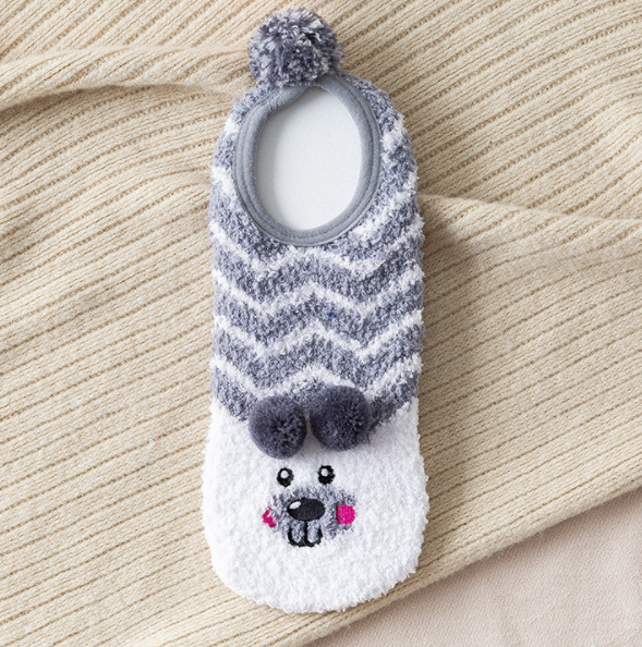 半边绒/珊瑚绒袜子 