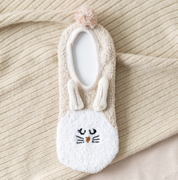 半边绒/珊瑚绒袜子 