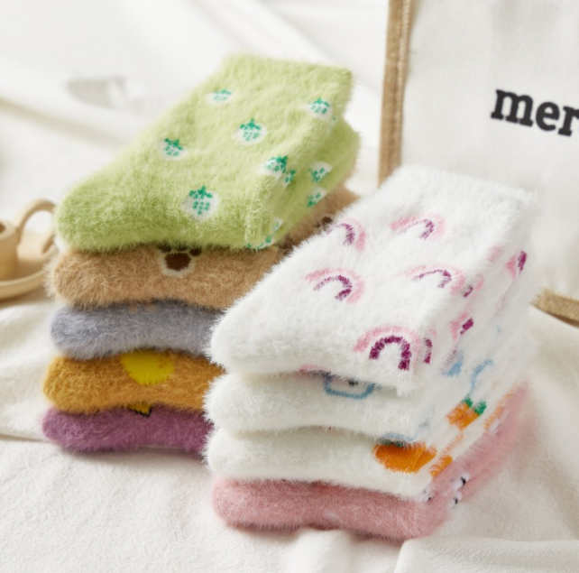水貂绒袜子 