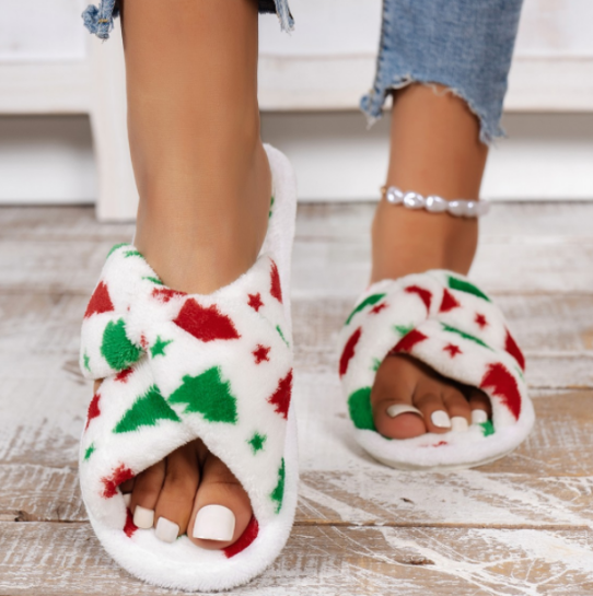 Christmas element cotton shoes 