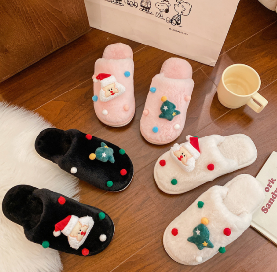 Christmas element cotton shoes 