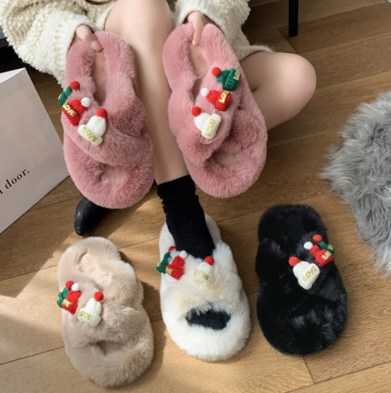 Christmas element cotton shoes 