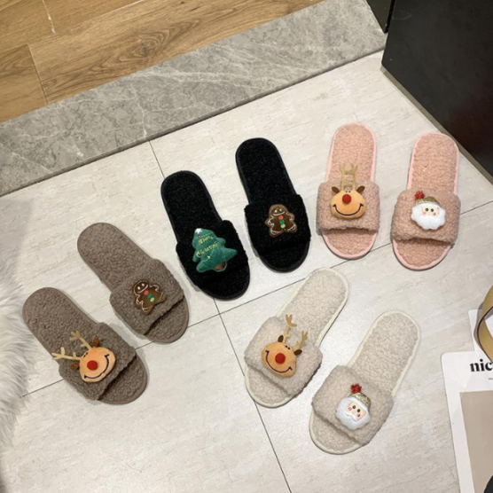 Christmas element cotton shoes 