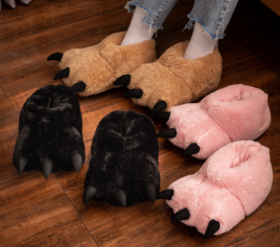 Creative plush cotton shoes 