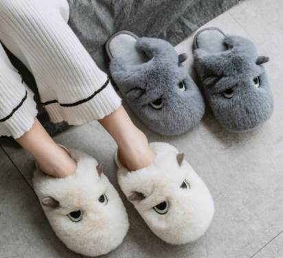 Creative plush cotton shoes 
