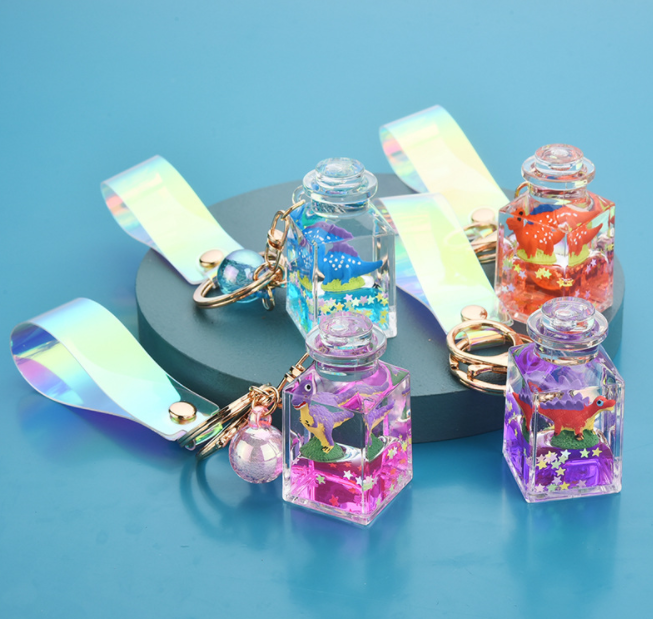 Water and oil key pendant 