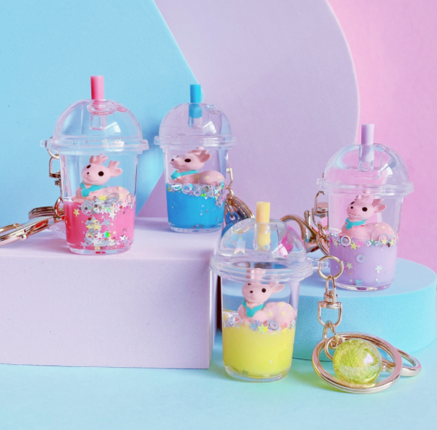 Water and oil key pendant 