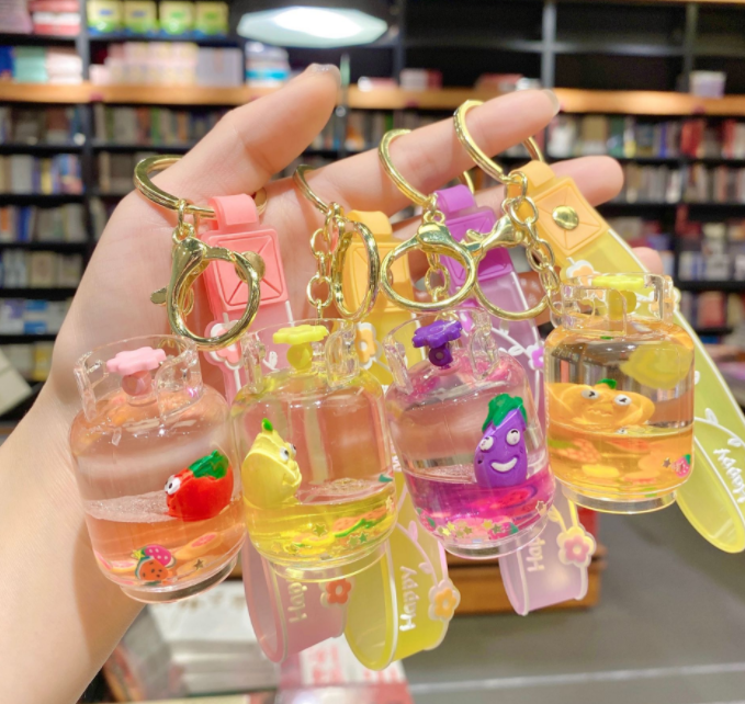 Water and oil key pendant 