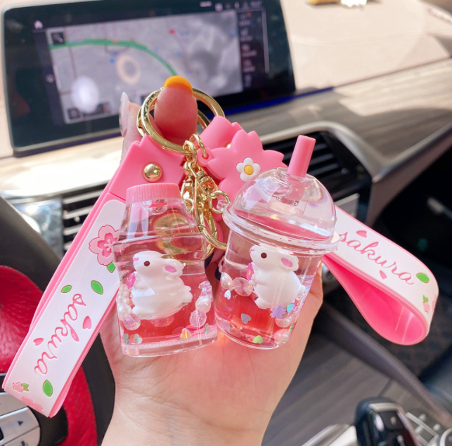 Water and oil key pendant 