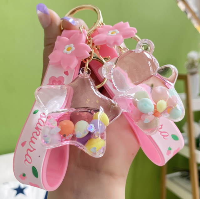 Water and oil key pendant 