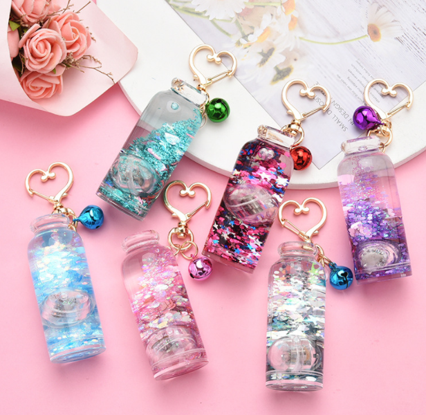 Water and oil key pendant 