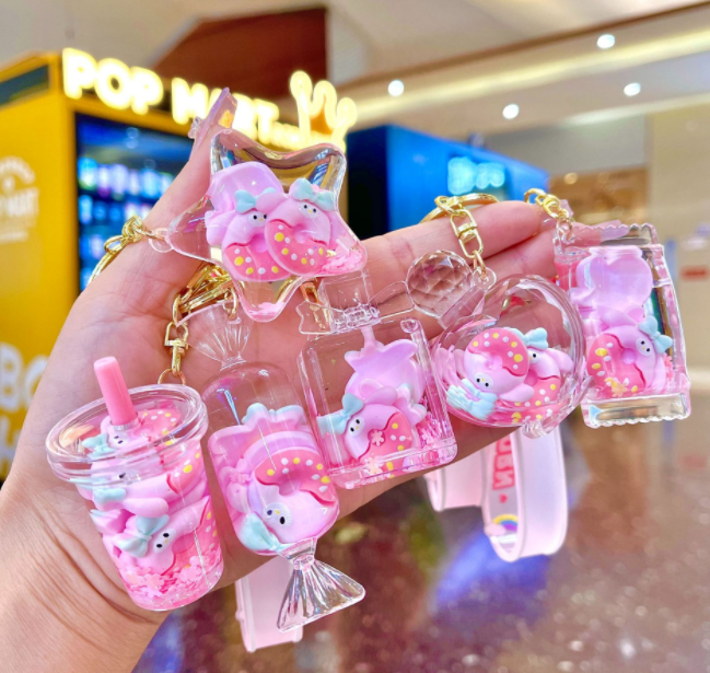 Water and oil key pendant 