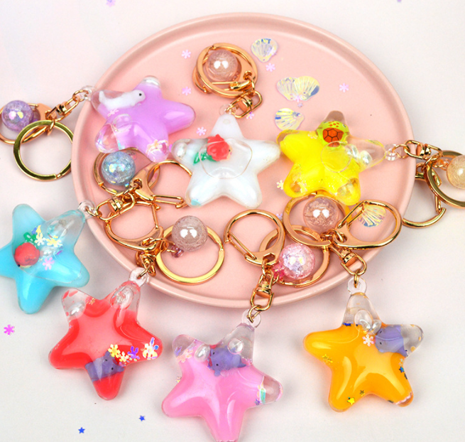 Water and oil key pendant 