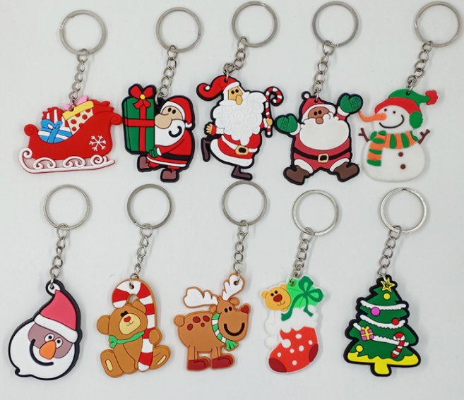 Rubber cartoon key pendant 