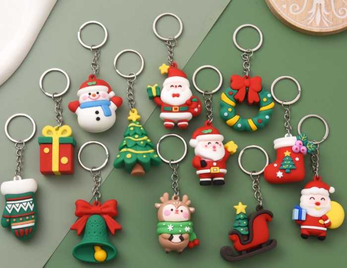 Rubber cartoon key pendant 