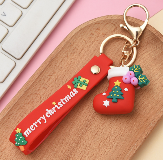 Rubber cartoon key pendant 