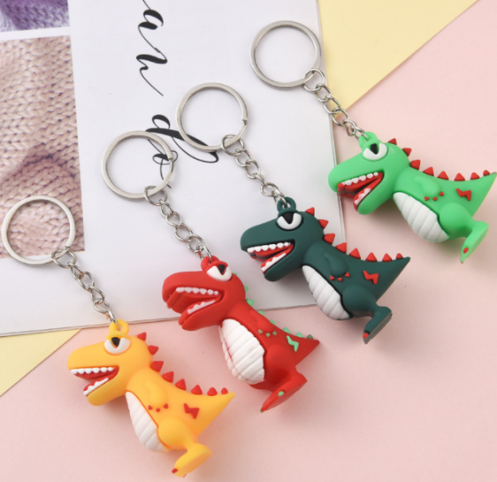 Rubber cartoon key pendant 