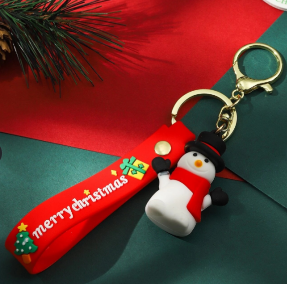 Rubber cartoon key pendant 