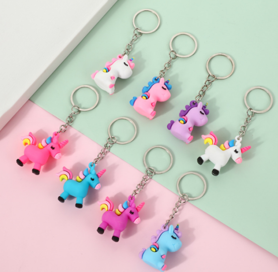 Rubber cartoon key pendant 