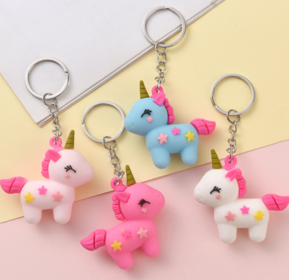 Rubber cartoon key pendant 