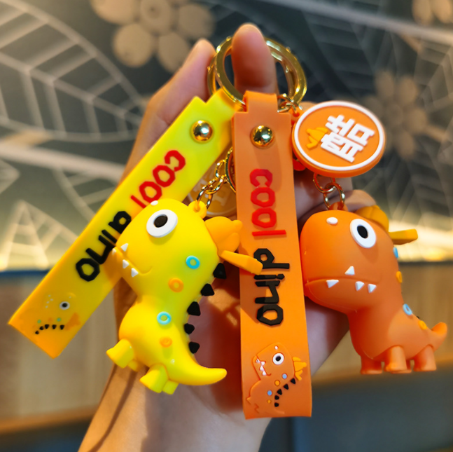 Rubber cartoon key pendant 