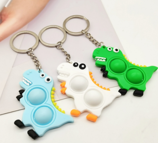 Rubber cartoon key pendant 