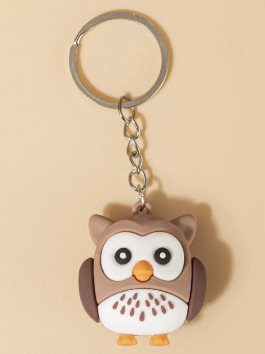 Rubber cartoon key pendant 