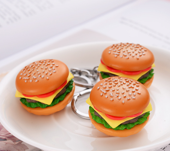 Rubber cartoon key pendant 