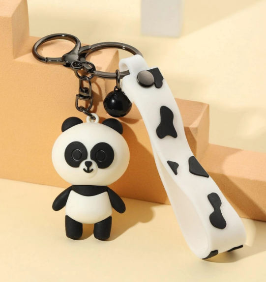 Rubber cartoon key pendant 