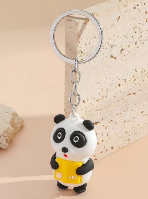 Rubber cartoon key pendant 