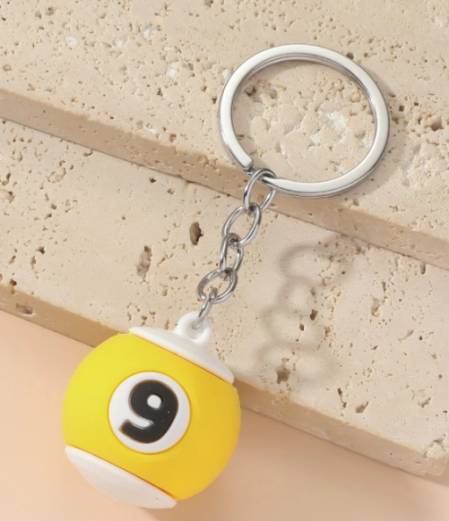 Rubber cartoon key pendant 