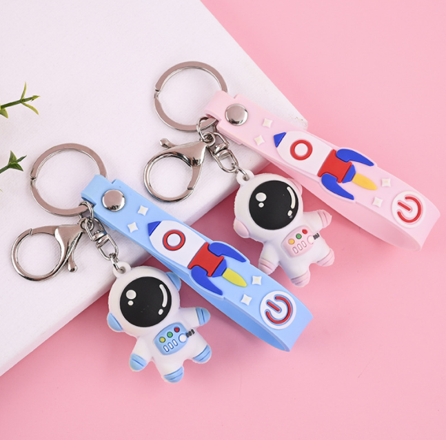 Rubber cartoon key pendant 