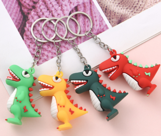 Rubber cartoon key pendant 