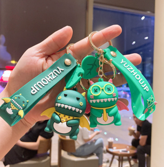Rubber cartoon key pendant 