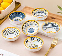 Ceramic bowl disc tableware 