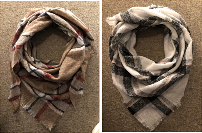 Classic plaid scarf 